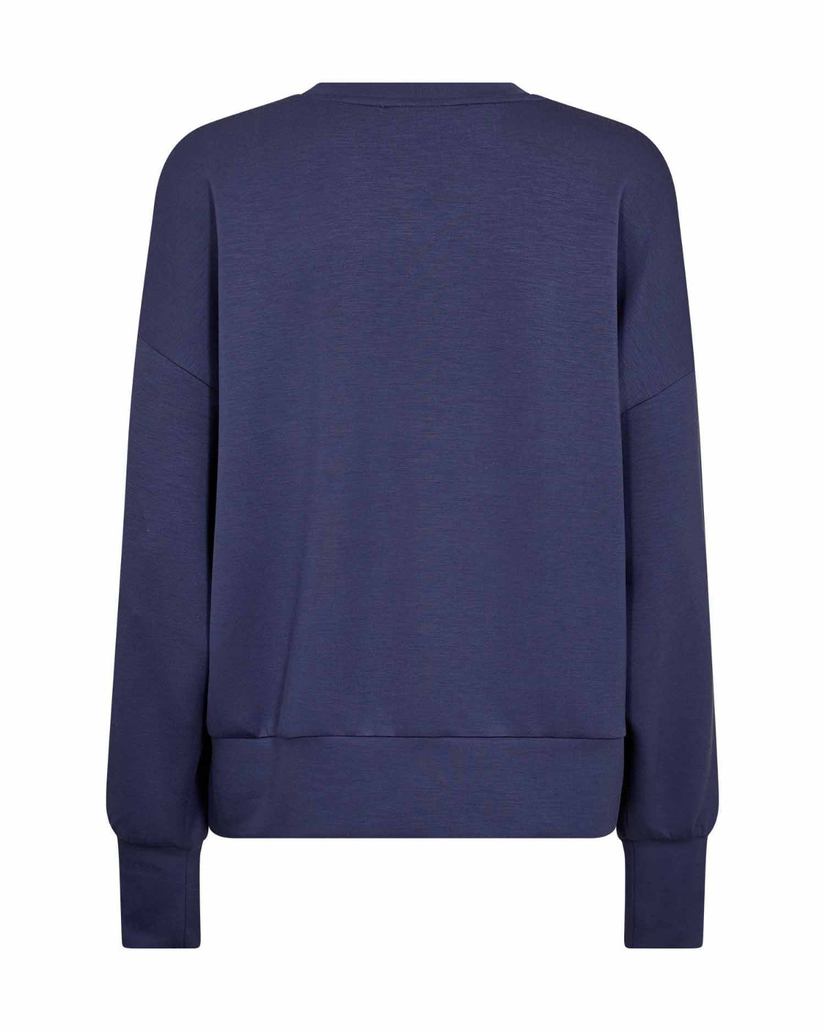 Atramentowa bluza MOS MOSH z ecru napisem ATELIER