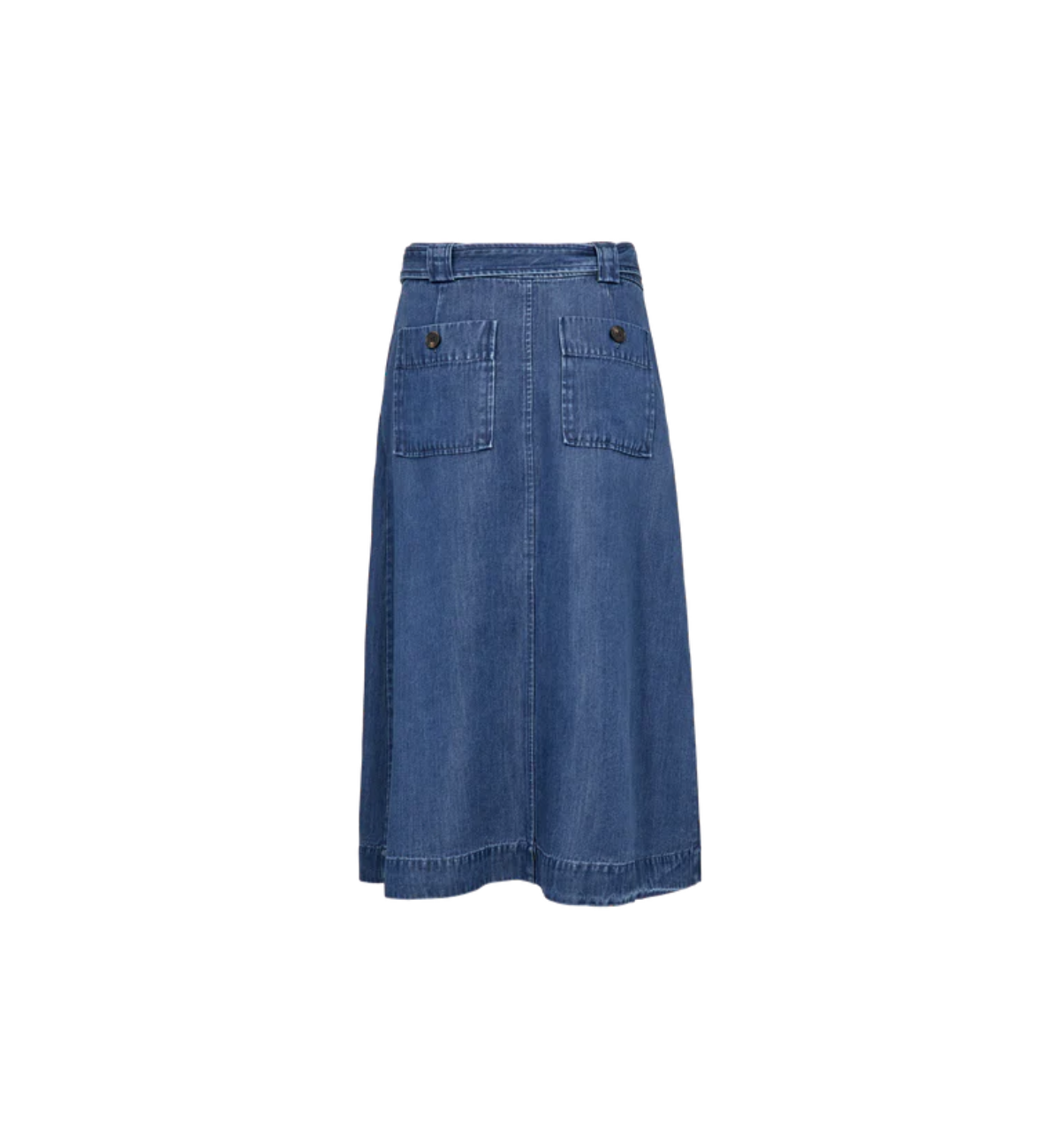 Niebieska spódnica MOS MOSH z cienkiego denimu o rozkloszowanym kroju